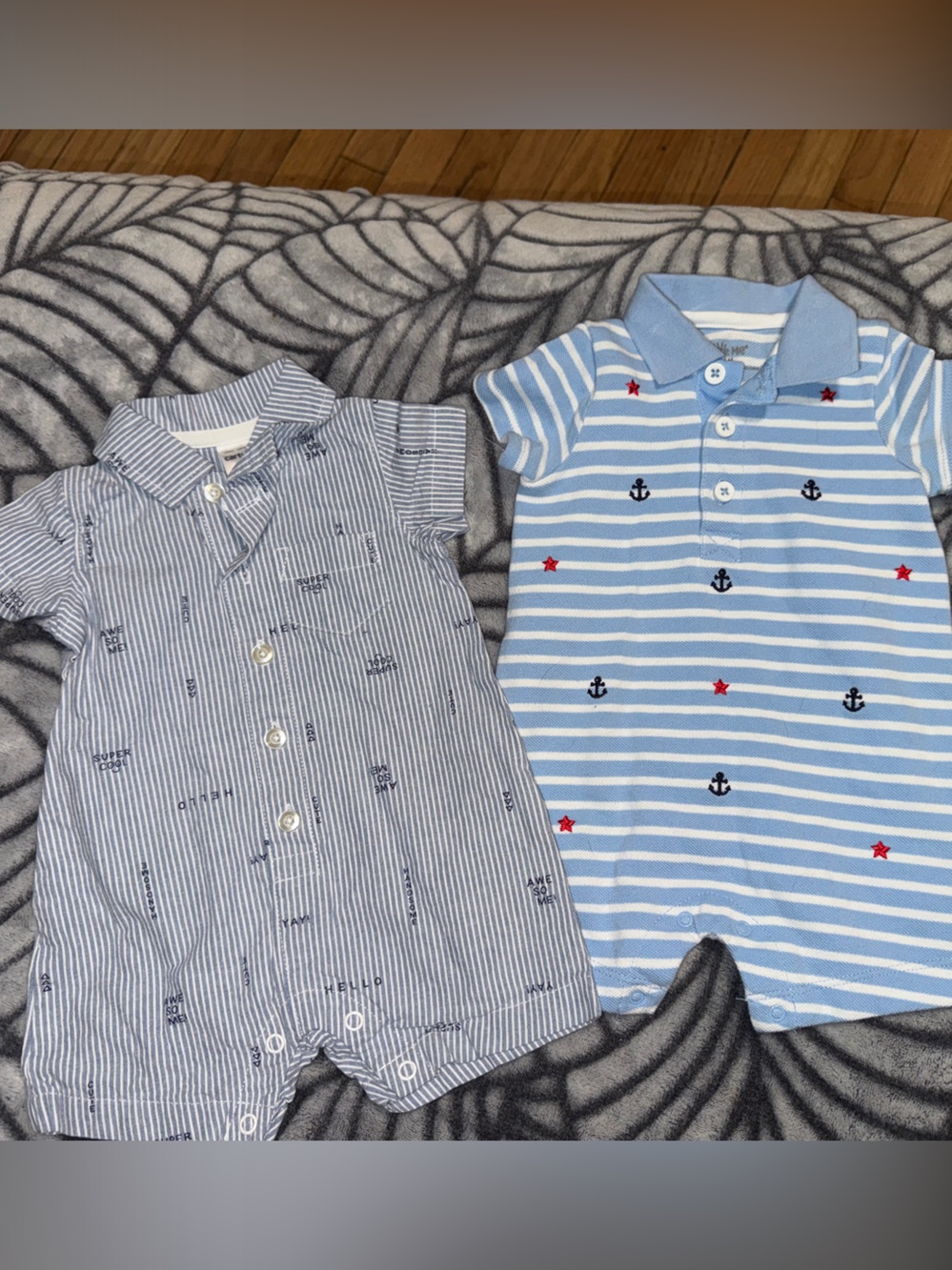 Baby Striped Romper Bundle of 2 - Size 3 Months, Nautical ⚓️